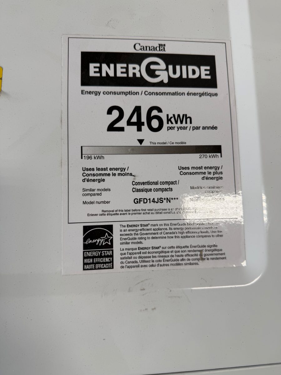 GE GE 24” front load dryer and washer GFD14JS*N - View 3