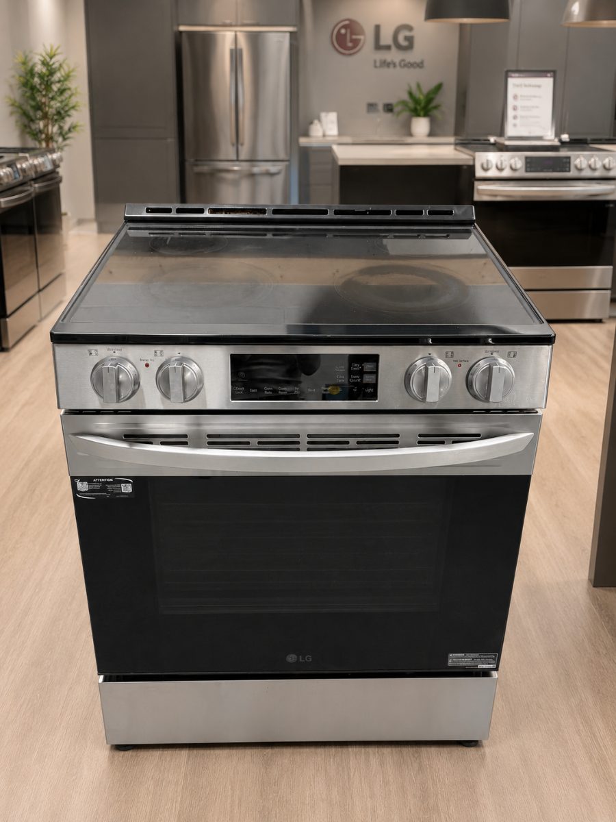 LG LG Smart Slide-In Electric Range – Stainless Steel – Air Fry – 2023 LSEL6332FC