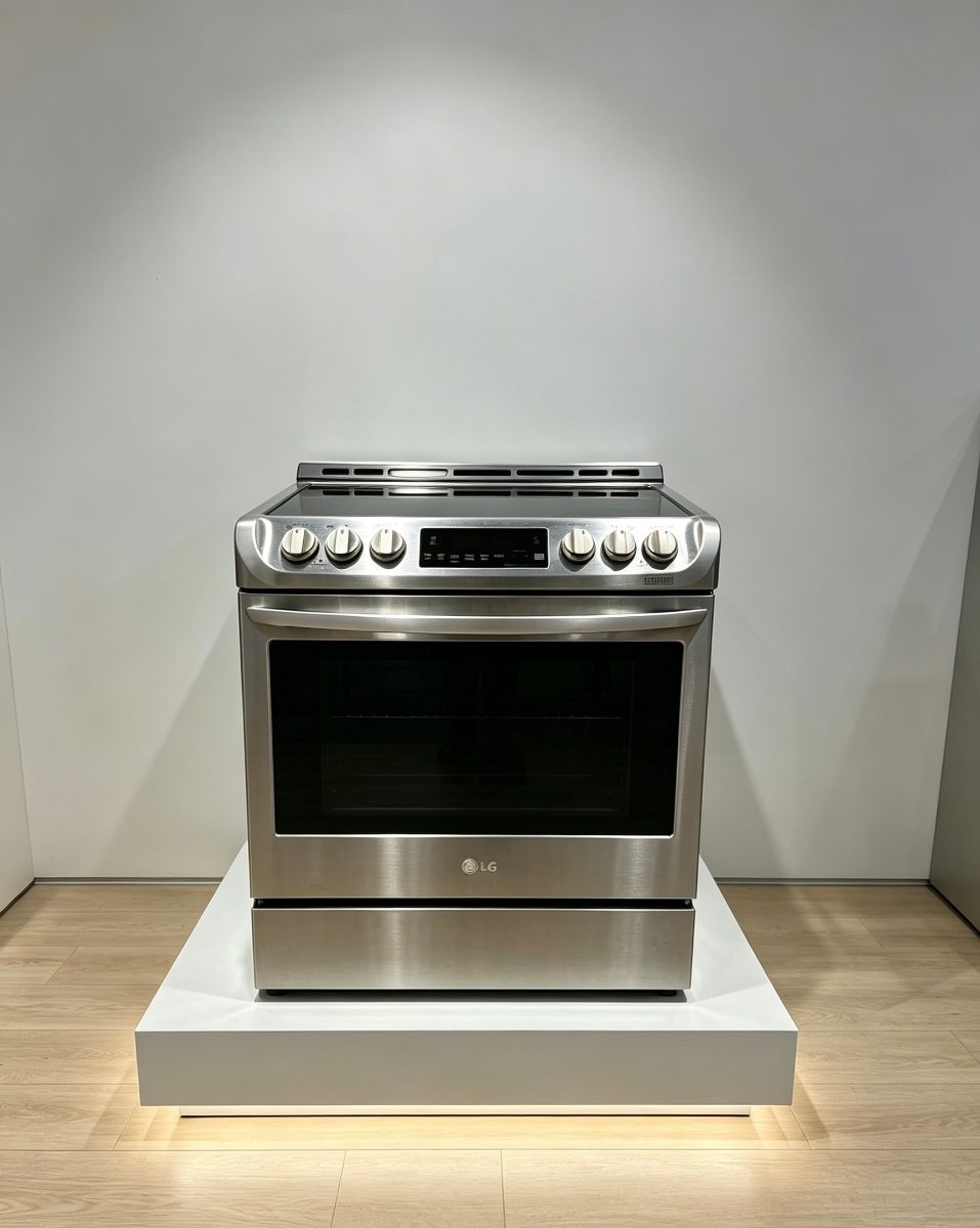 LG 30”LG LSE4611ST Slide-In Electric Range | 6.3 cu ft Convection Oven | Stainless Steel
