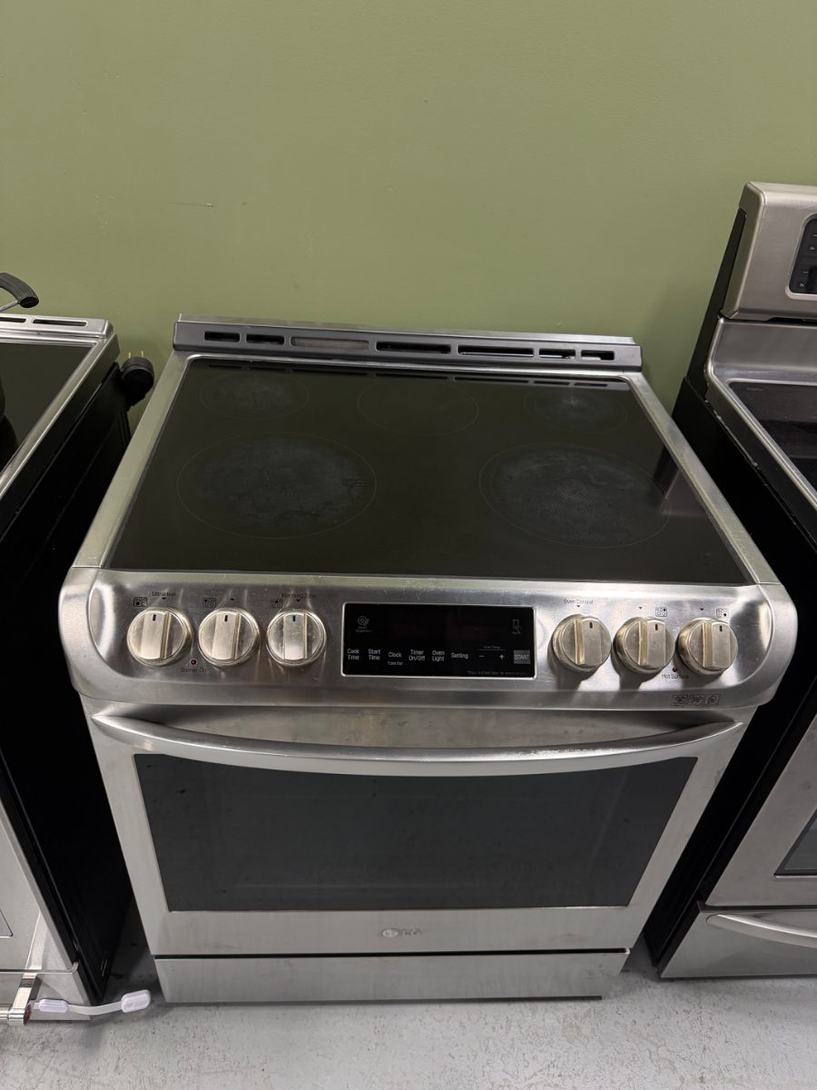 LG 30”LG LSE4611ST Slide-In Electric Range | 6.3 cu ft Convection Oven | Stainless Steel - View 2