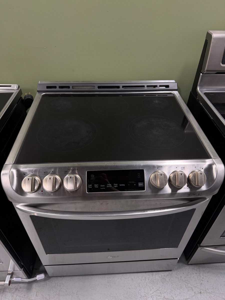 LG 30”LG LSE4611ST Slide-In Electric Range | 6.3 cu ft Convection Oven | Stainless Steel - View 3
