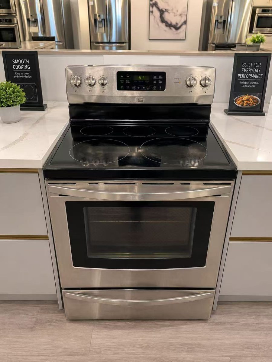Kenmore 30” Electric Range – Convection Bake – Stainless Steel 970C633630