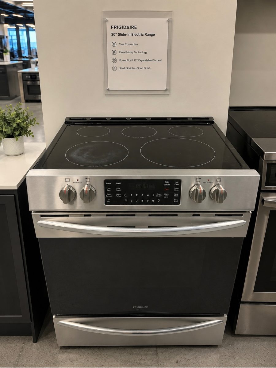 Frigidaire Frigidaire Gallery 30” Electric Range – Stainless Steel – Excellent Condition CGEH3047VFD