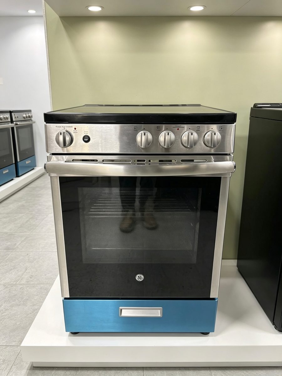GE 24”GE Stainless Steel Electric Range – Glass Cooktop – $450 JCAS640RM1SS