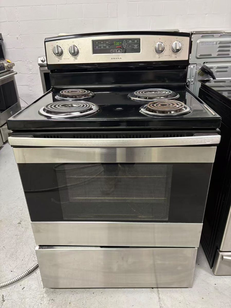 30”Amana electric stove YACR4303MFS2
