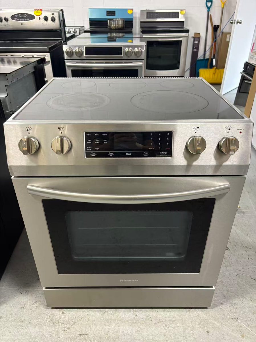 Hisense ๐ฅ Hisense 30โ Slide-In Electric Range โ Stainless Steel your HER30F5CSS - View 2