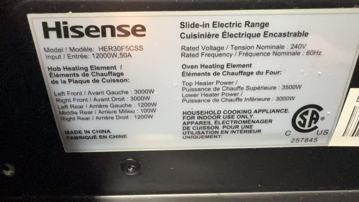 Hisense ๐ฅ Hisense 30โ Slide-In Electric Range โ Stainless Steel your HER30F5CSS - View 5