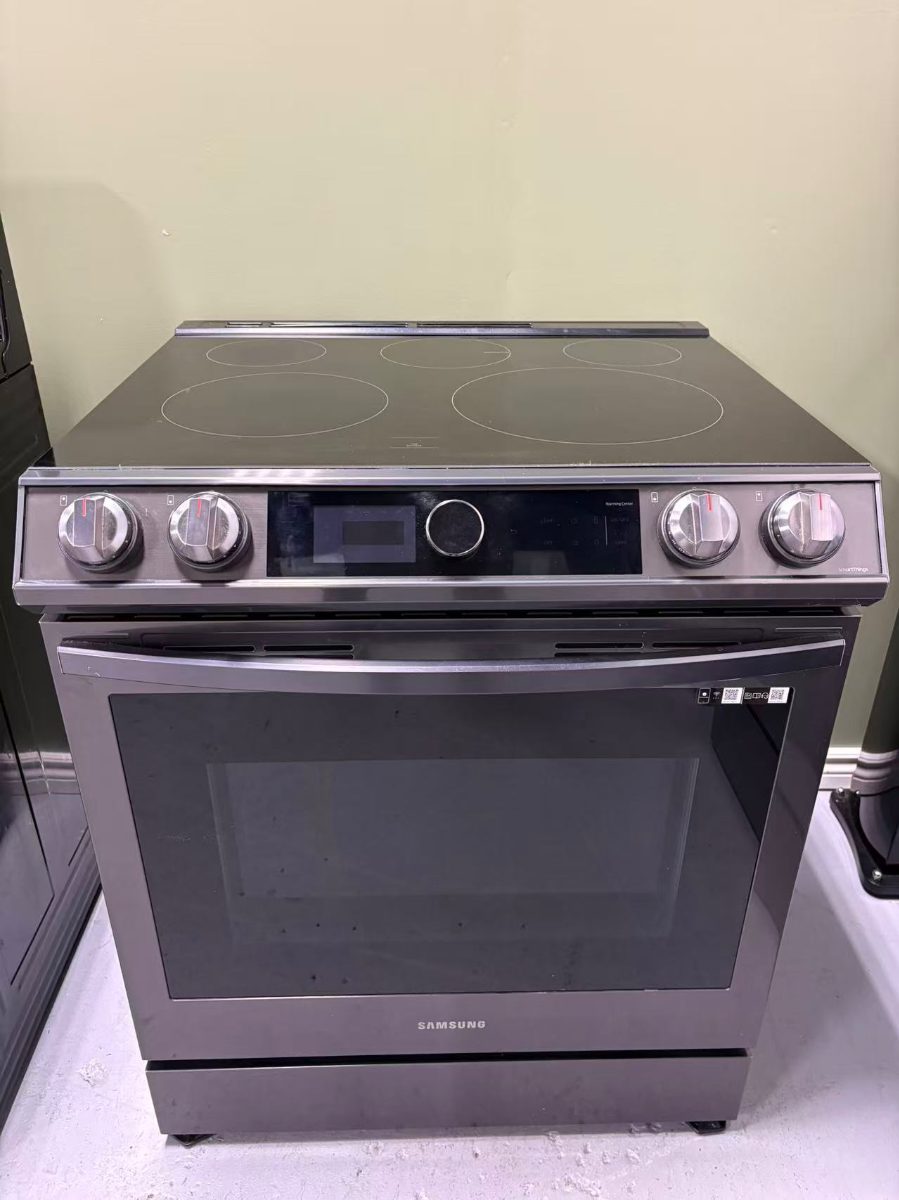 Samsung 30”Samsung Electric Slide‑in Range NE63T8711SG | Black Stainless Steel, 5‑Burner Ceramic Cooktop NE63T8711SG - View 10