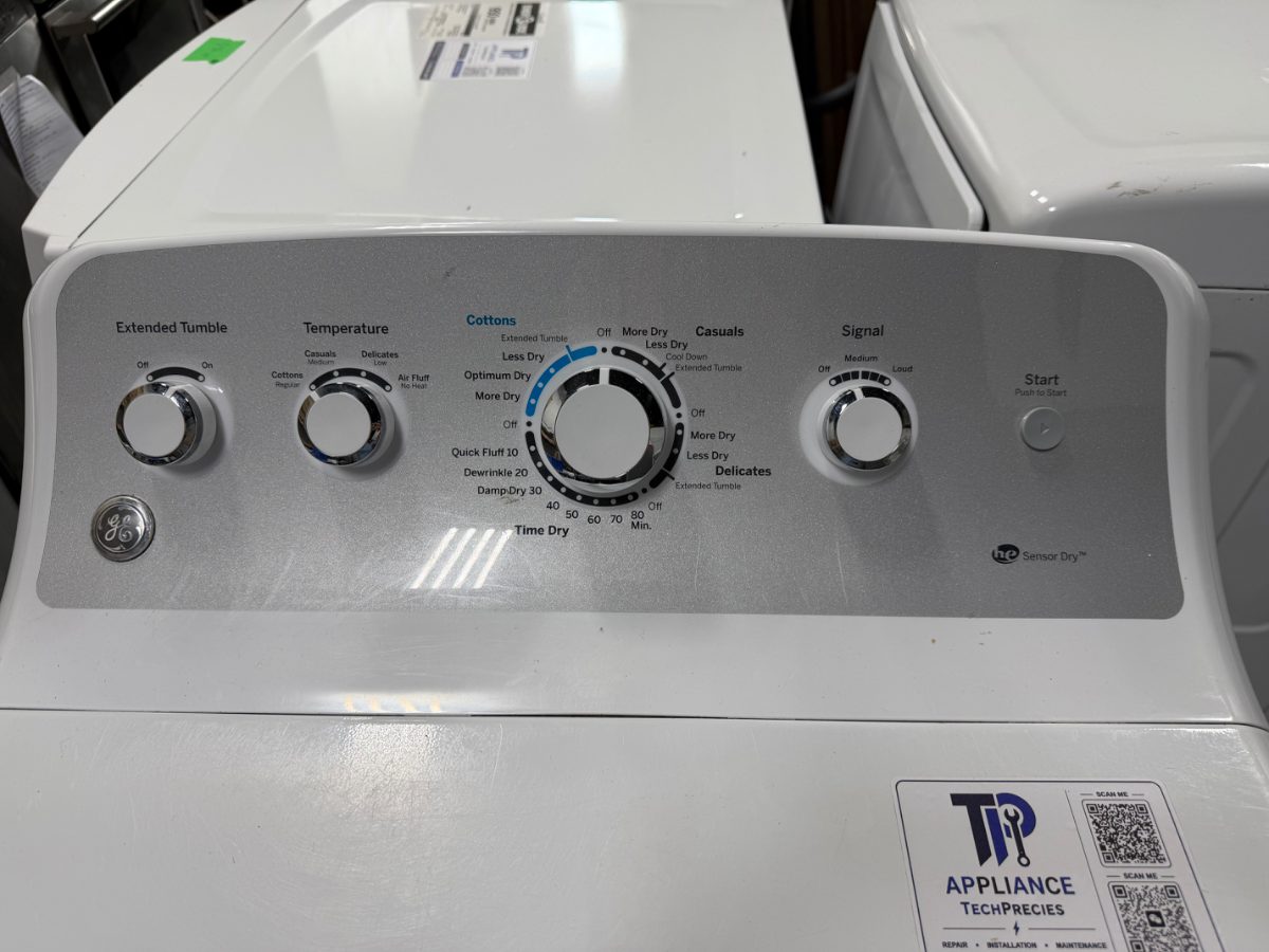 GE GE 27‑inch Full‑Size Electric Dryer | 21‑Day Warranty GTD45EAMJ0WS - View 5