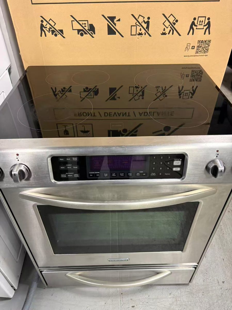 KitchenAid KitchenAid 30" Stainless Steel Electric Range – True Convection + Warming Drawer YKESS907SS03 - View 3