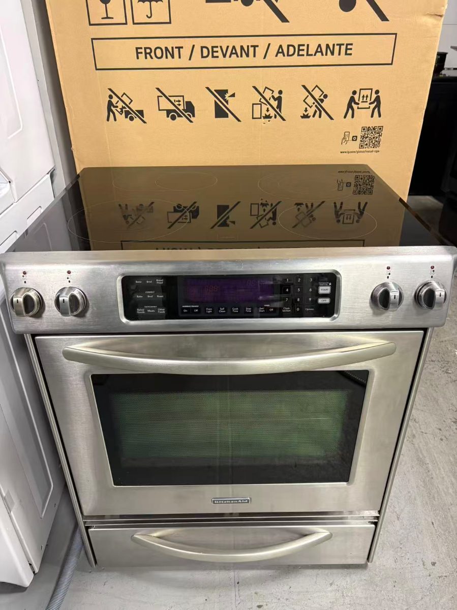 KitchenAid KitchenAid 30" Stainless Steel Electric Range – True Convection + Warming Drawer YKESS907SS03 - View 7