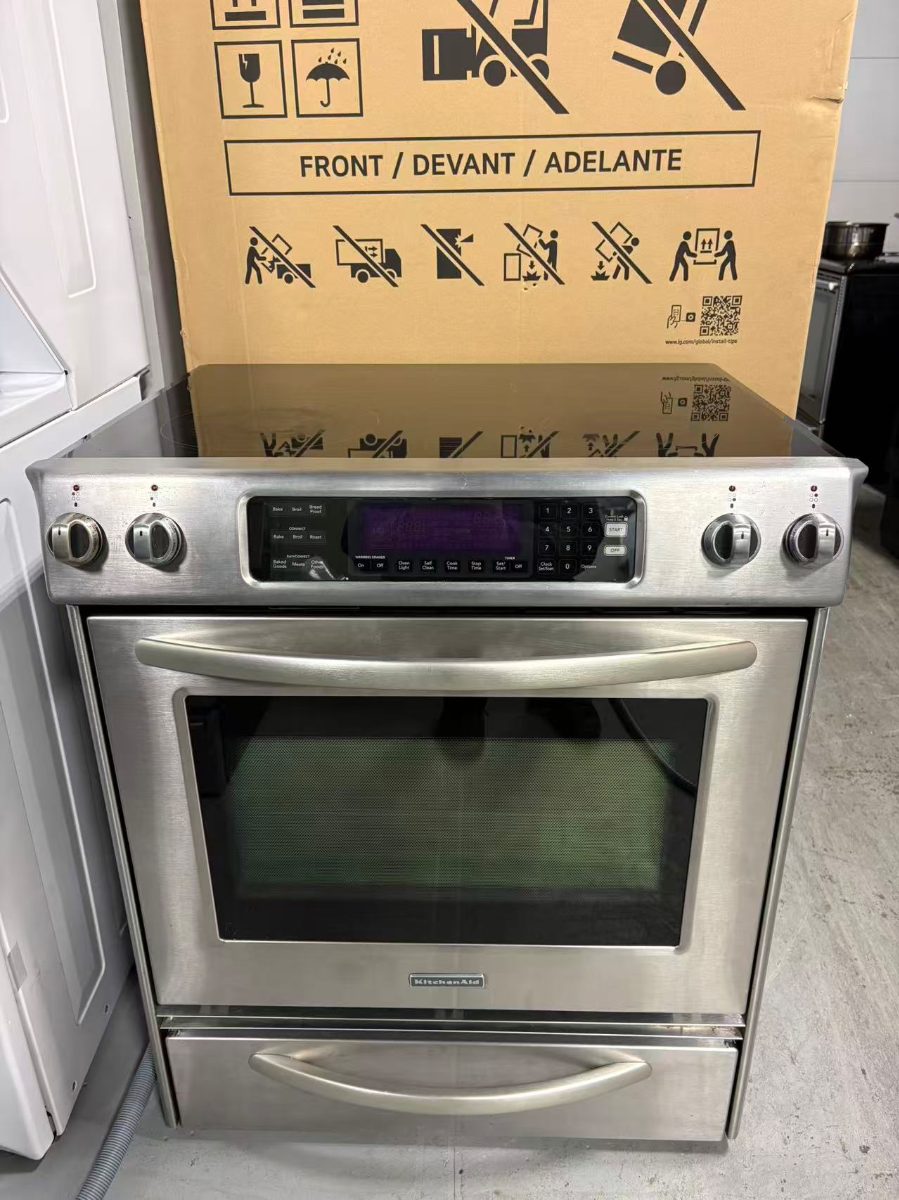 KitchenAid KitchenAid 30" Stainless Steel Electric Range – True Convection + Warming Drawer YKESS907SS03 - View 10